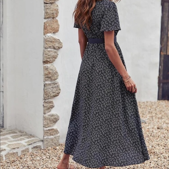 Boho floral tulip hem maxi dress - Picture 2 of 8